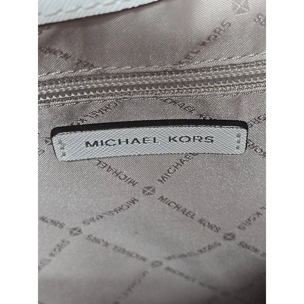 Michael Kors Walsh Tote‎ Bag White Hand Bag Purse Travel Bag